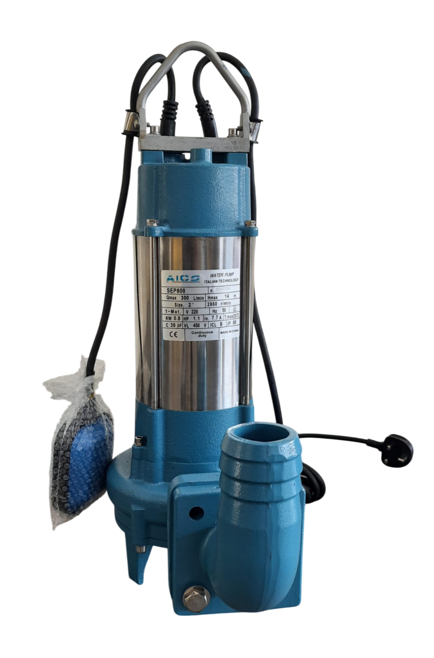1.1 pump-Photoroom Aico sewage submersible water pump 1.1hp - Image 1
