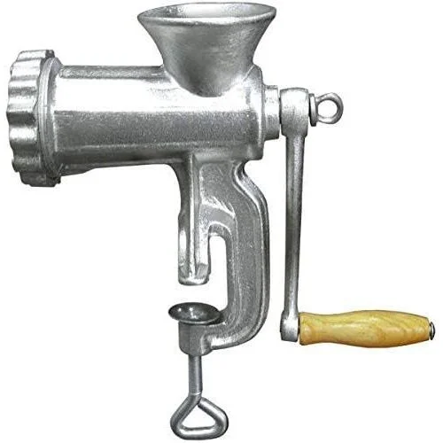 manual-meat-mincer-side-view Manual meat mincer M8 - Image 1